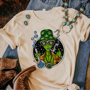 Magic Mushrooms Alien Psychedelic t-shirts women