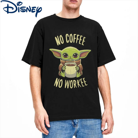 Yoda T-Shirt for Men O Neck Cotton