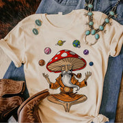 Magic Mushrooms Alien Psychedelic t-shirts women