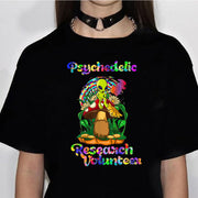 Magic Mushrooms Alien Psychedelic t-shirts women