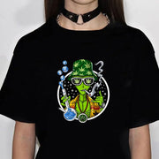 Magic Mushrooms Alien Psychedelic t-shirts women