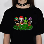 Magic Mushrooms Alien Psychedelic t-shirts women