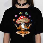 Magic Mushrooms Alien Psychedelic t-shirts women